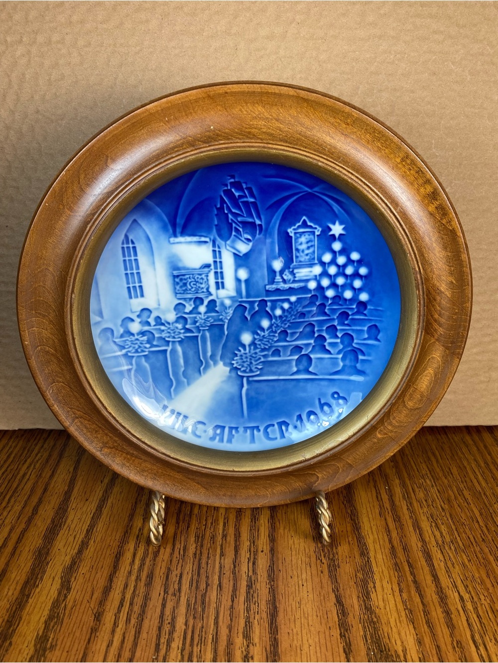 B&G Bing & Grondahl Christmas in Church 1968 Collector Plate